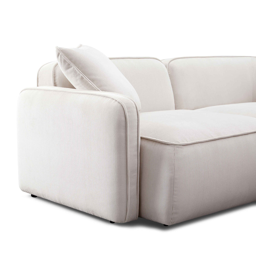 Travie 112" Modular Sofa - White Sand