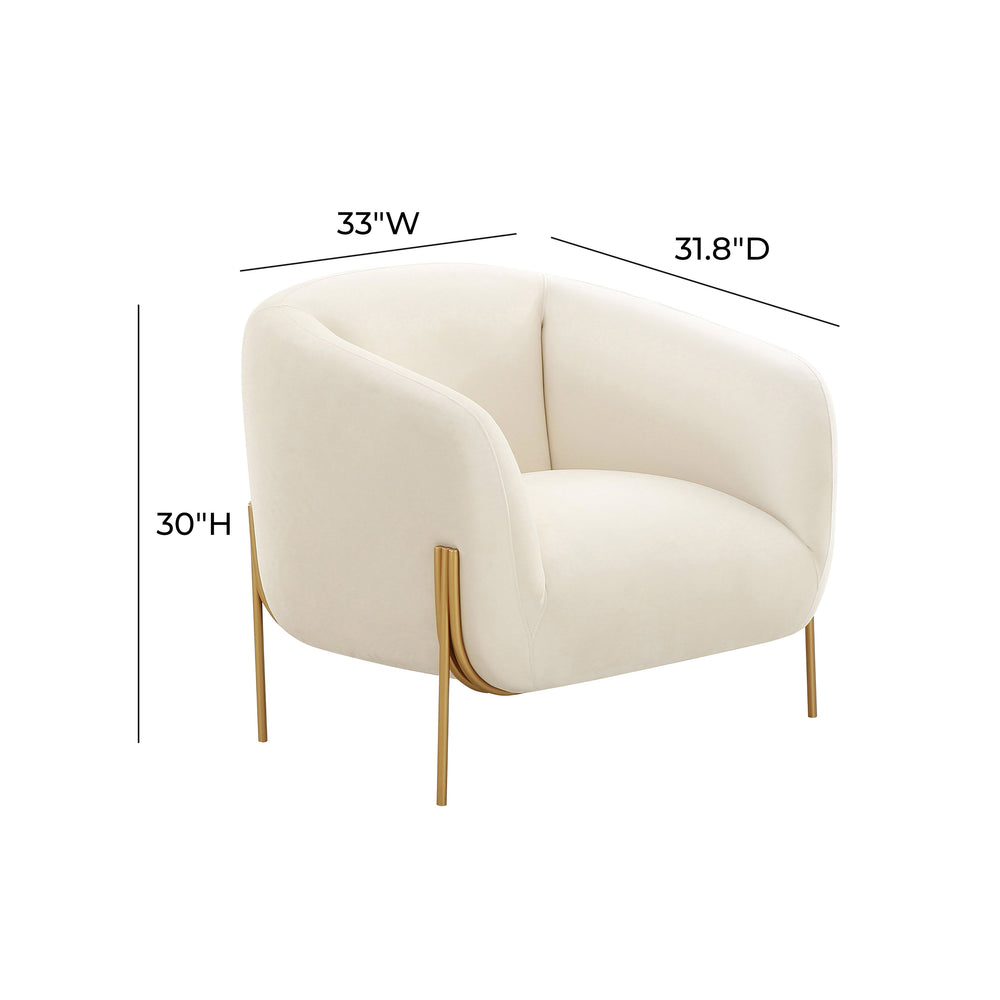Kandra Accent Chair by Inspire Me! Home Decor - Cream