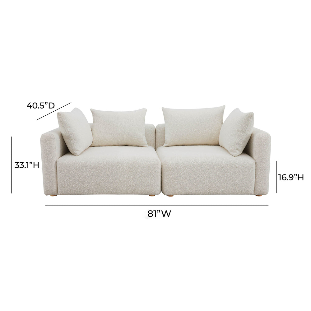 Hangover 81" Modular Loveseat