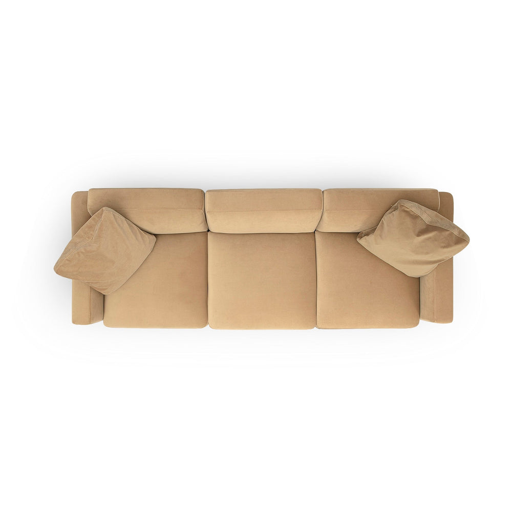 Perry Modular Sofa (96"-124") - Tan / 96"