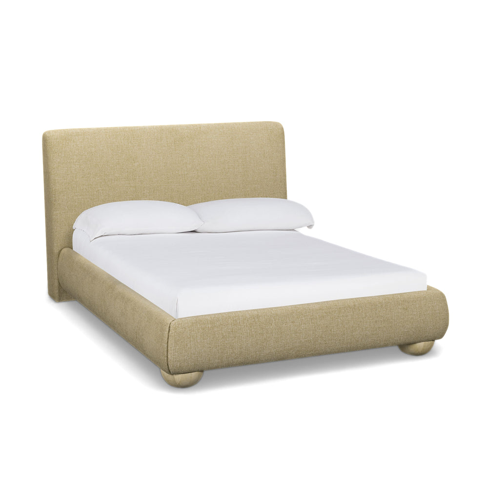 Rayne Honey Textured Fabric Bed - Queen