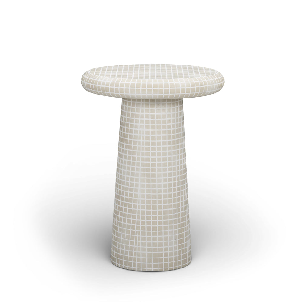 Monica Tiled Pattern Indoor/Outdoor Side Table