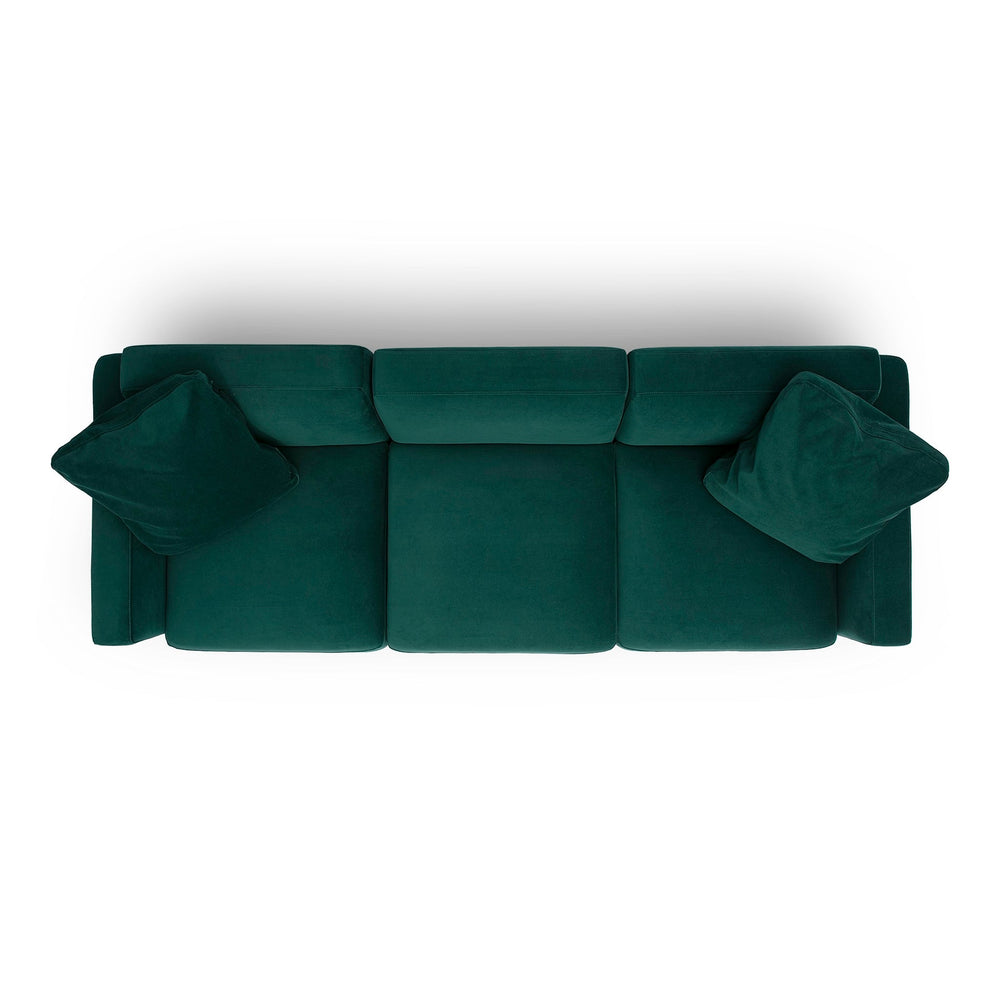 Perry Modular Sofa (96"-124") - Deep Green / 96"