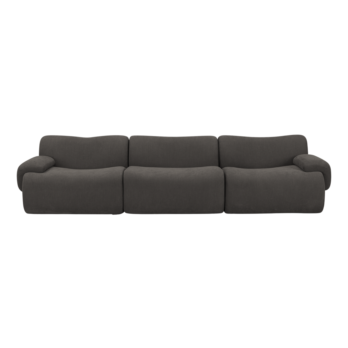 Zenith 116.5" Contract-Grade Upcycled Fabric Modular Sofa