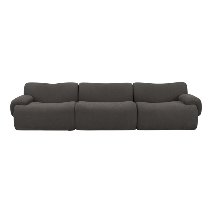 Zenith 116.5" Contract-Grade Upcycled Fabric Modular Sofa