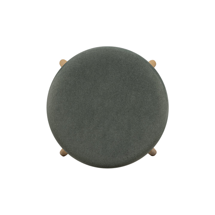 Oodle Green Performance Vegan Mohair Bar Stool - Natural Ash