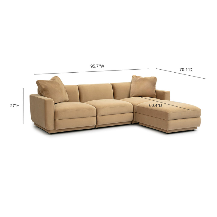 Perry 4-Piece Modular Sectional - Tan