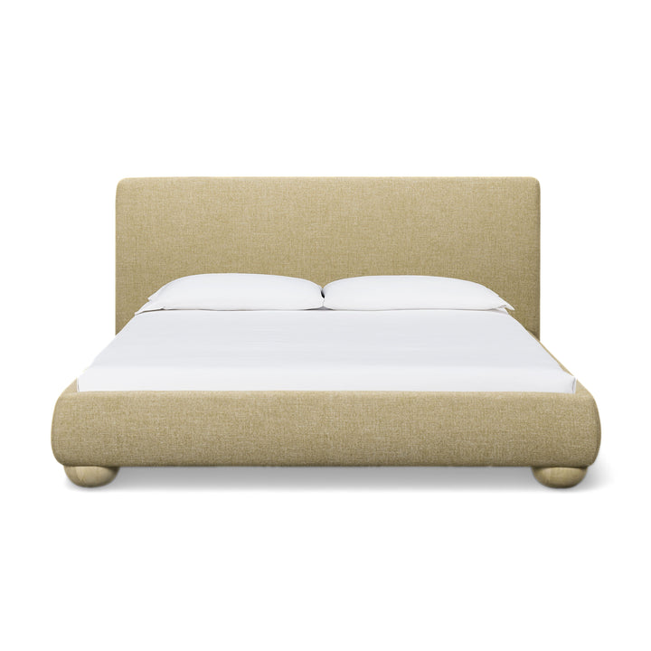 Rayne Honey Textured Fabric Bed - King