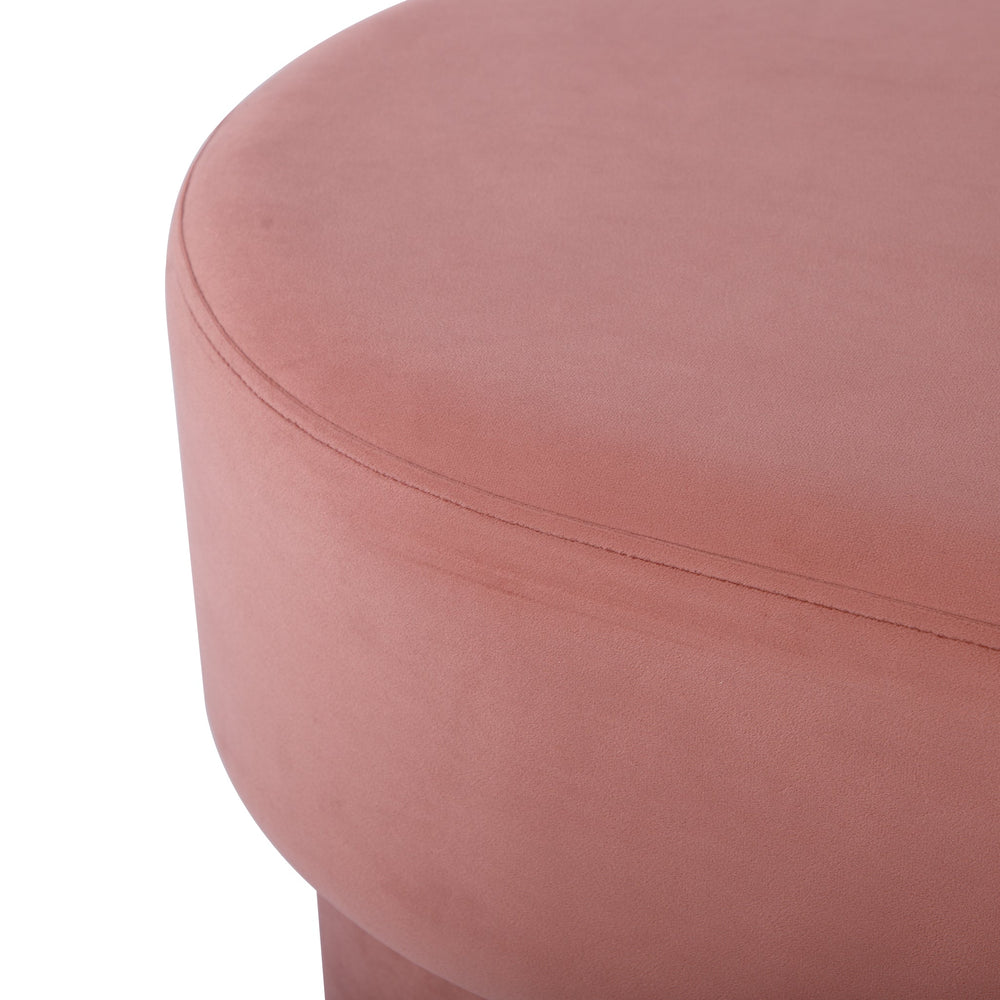 Andrea Performance Velvet Storage Bench (31"-50") - Salmon / 31"