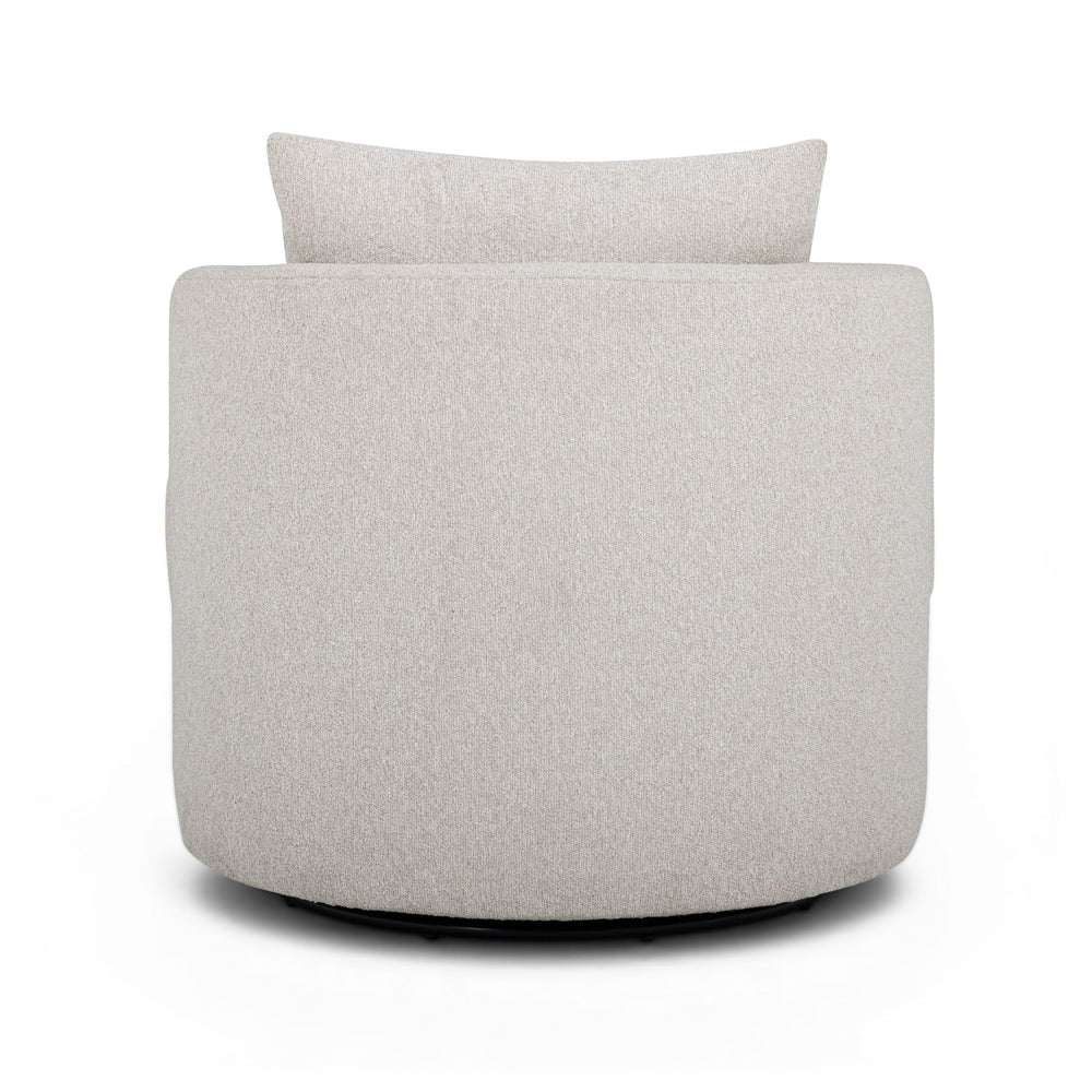 Silvi Performance Boucle Swivel Accent Chair - Off-White