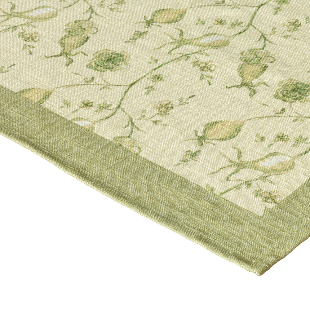 Dolce Olive Green Natural Cotton Table Cloth - 70" x 140"