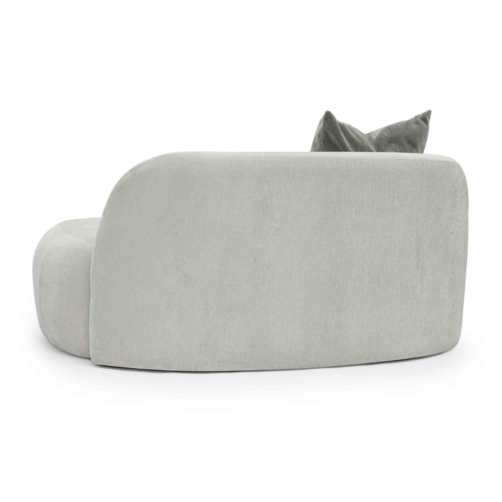 Carraway 59" Light Grey Upcycled Chenille Loveseat