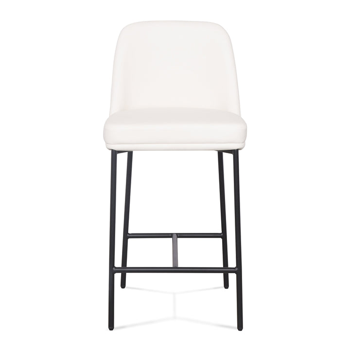 Sydney Cream Performance Vegan Leather Counter Stool - Set of 2