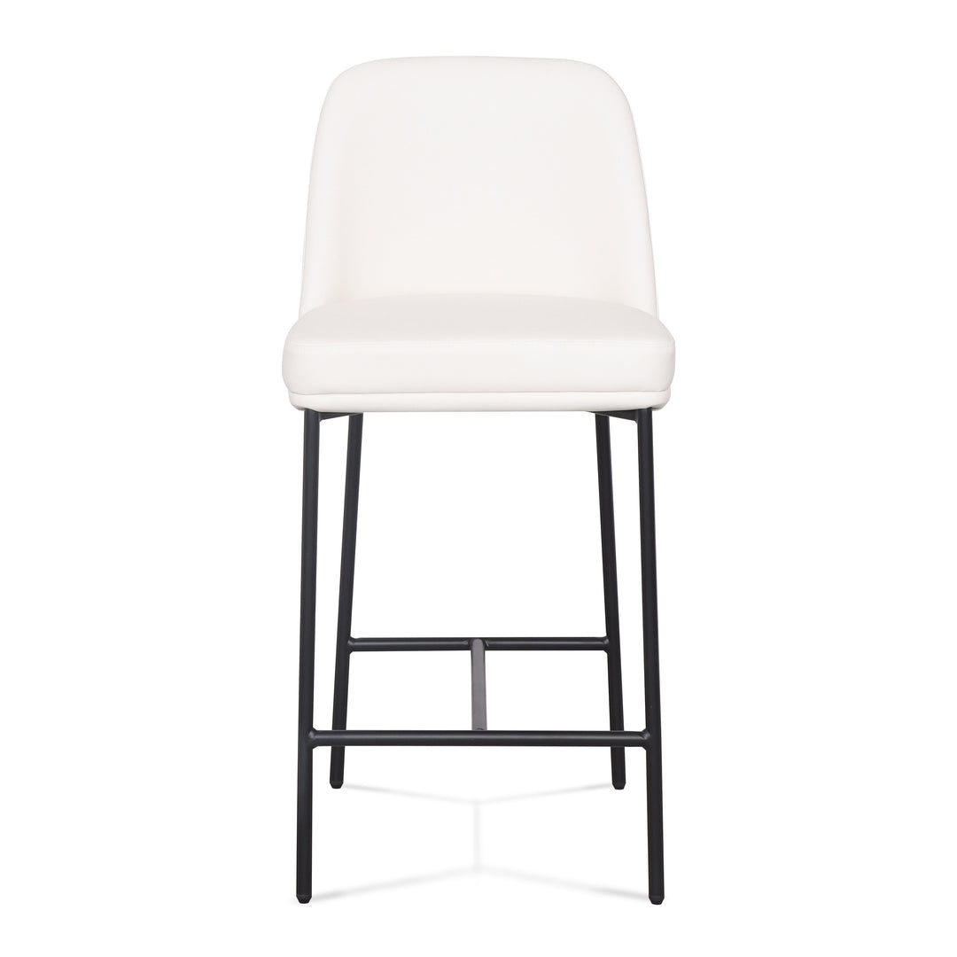 Sydney Cream Performance Vegan Leather Counter Stool - Set of 2