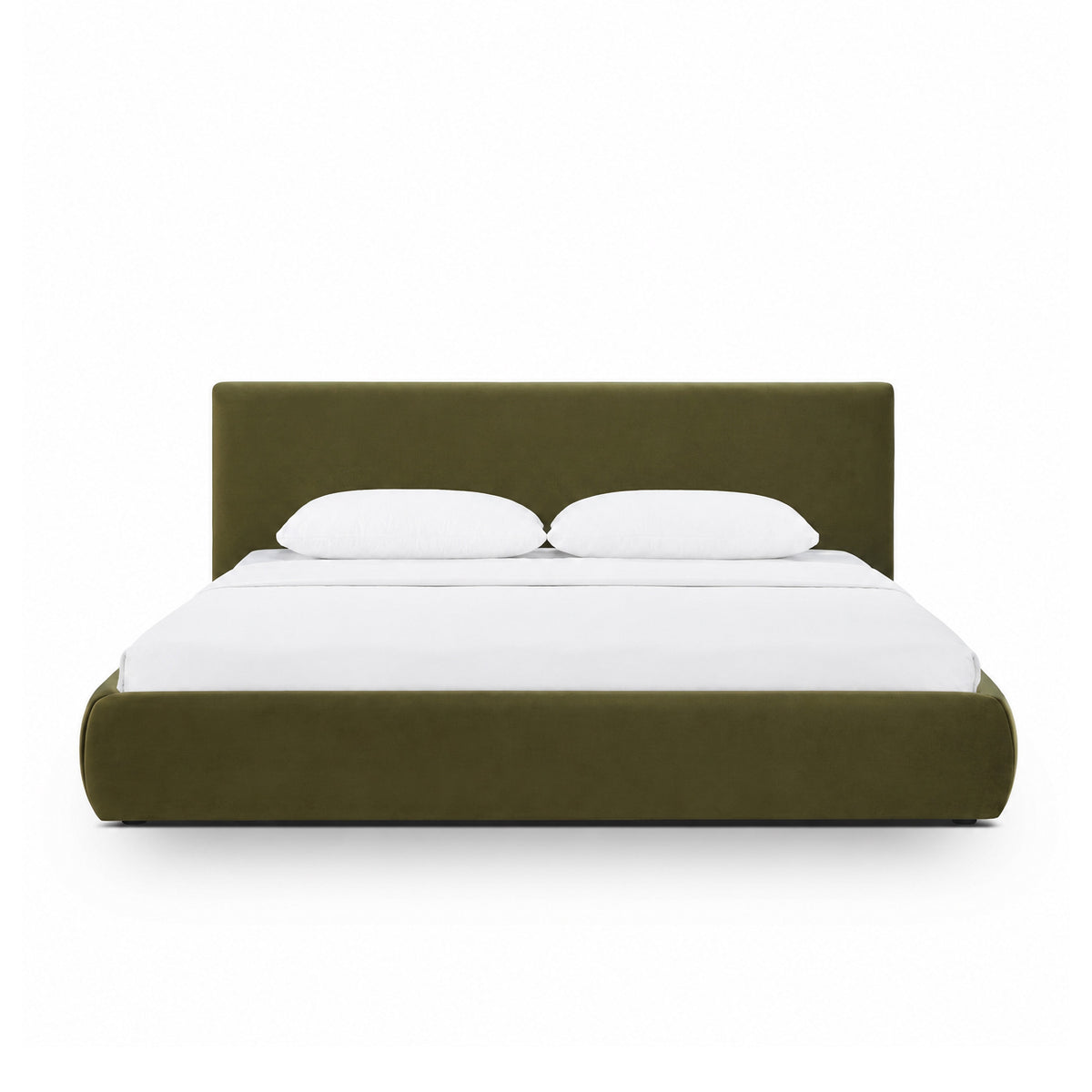 Isla Upholstered Bed - Green / King