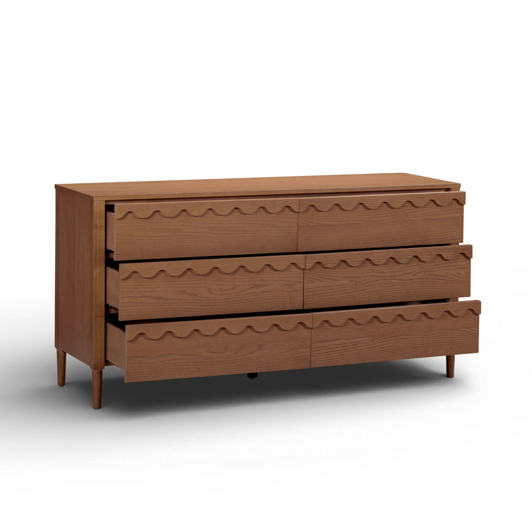 Oodle 62" Walnut 6-Drawer Dresser