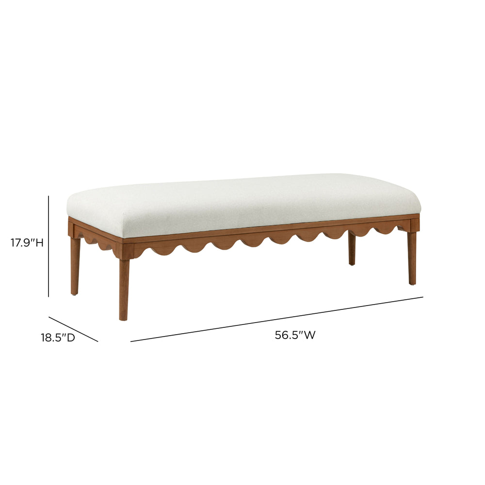 Oodle 56.5" Performance Vegan Mohair Bench