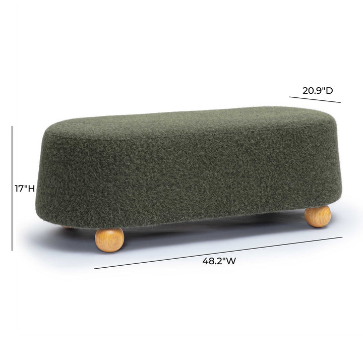 Jaine 48" Bench - Green