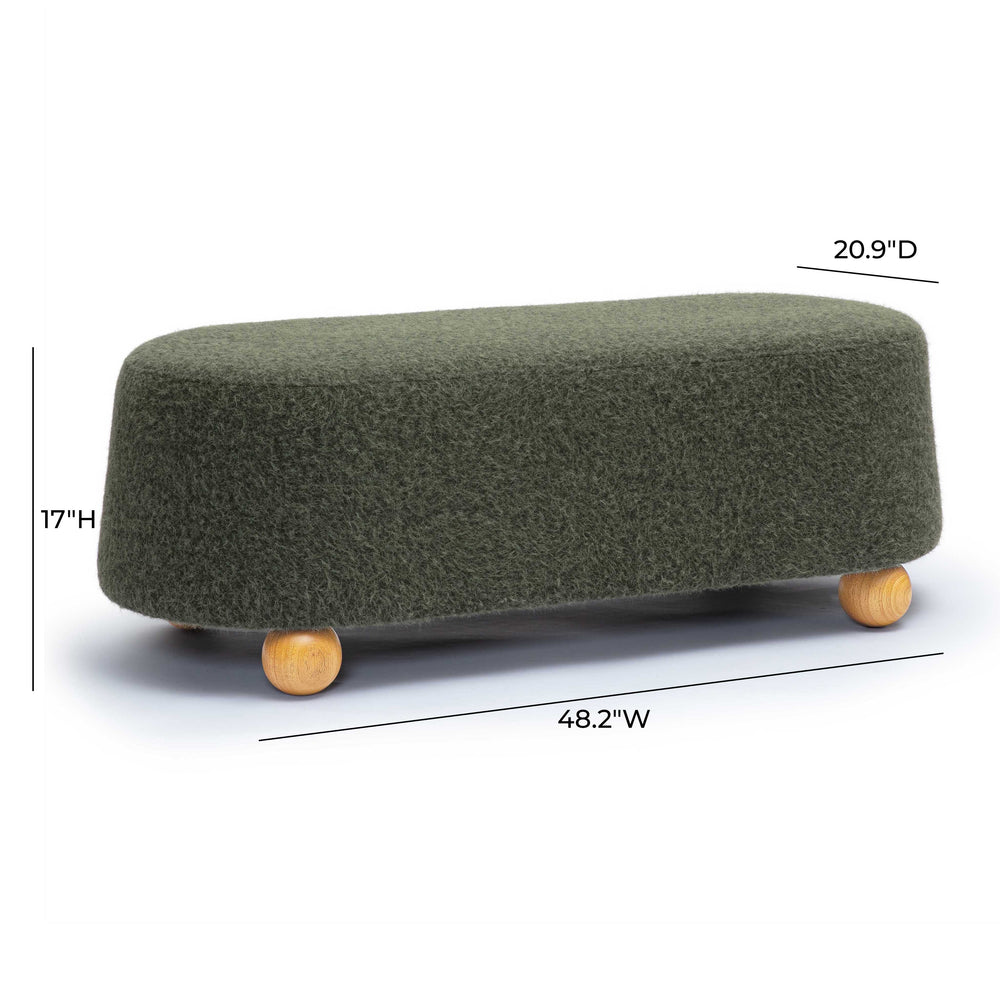 Jaine 48" Bench - Green