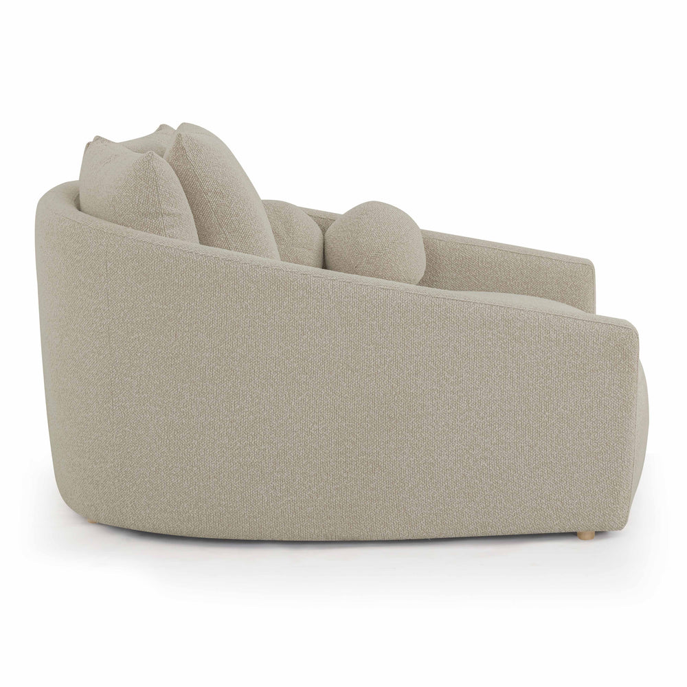 Hanim 54" Warm Grey Performance Boucle Daybed