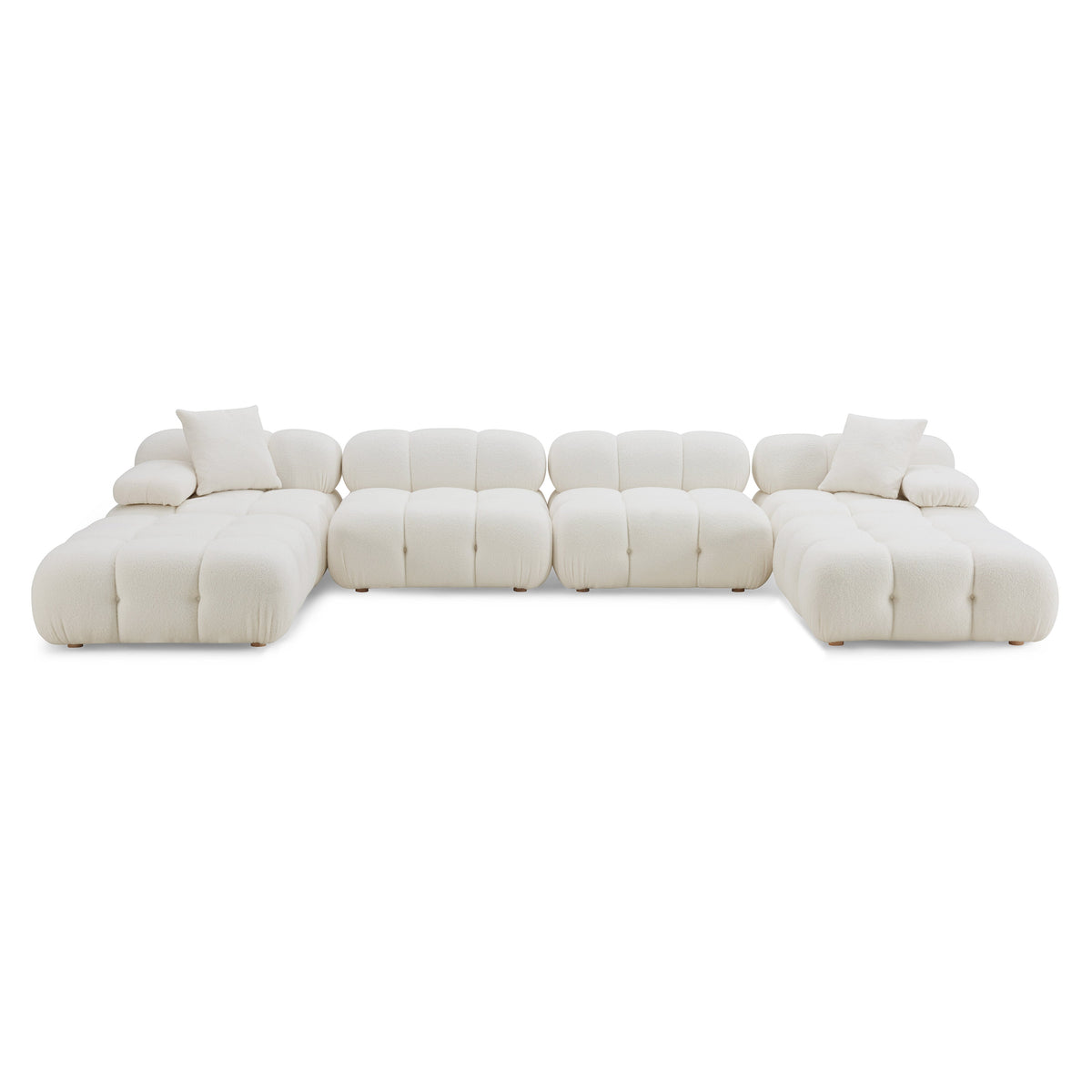 Calliope 6-piece Performance Modular U-Sectional - Cream