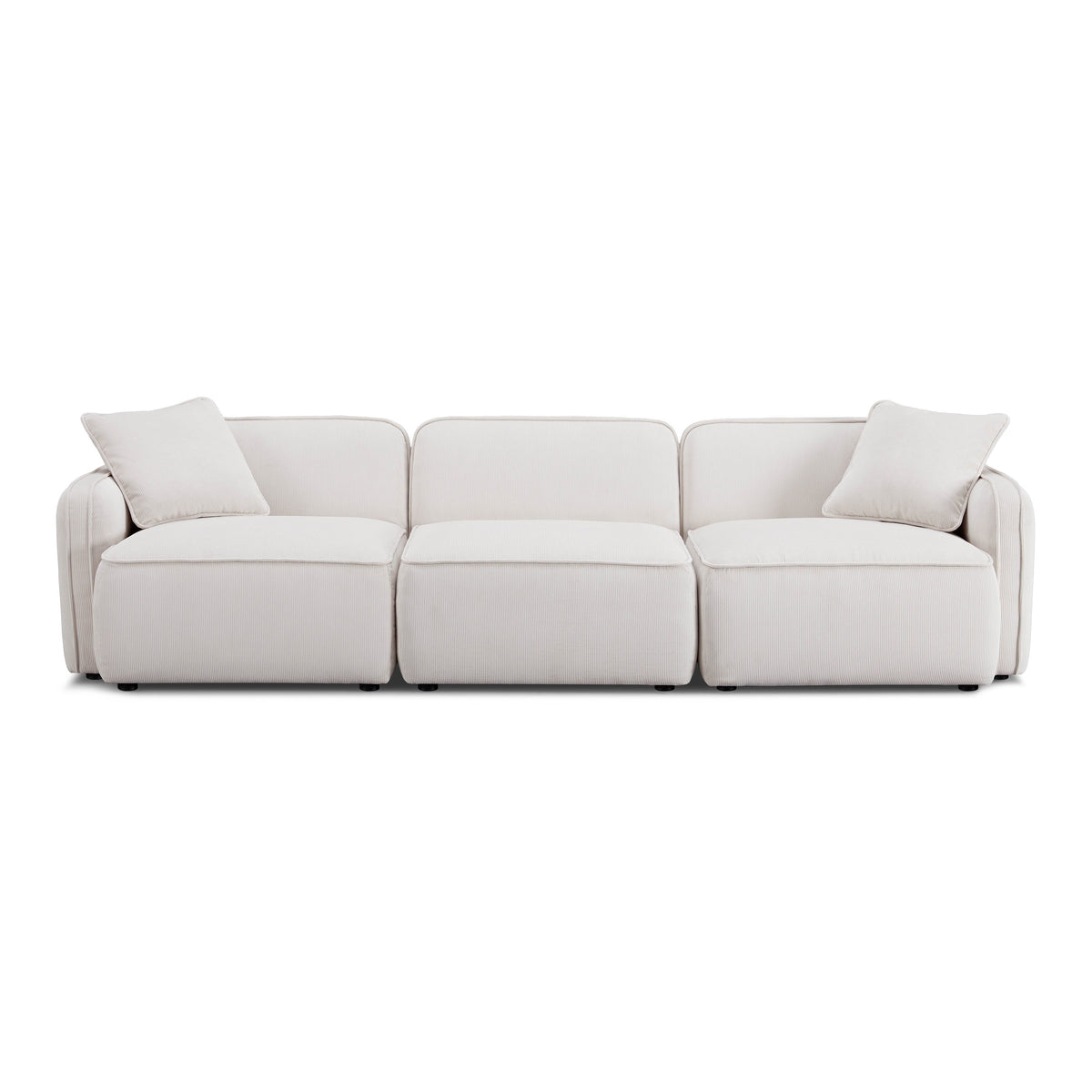 Travie 112" Modular Sofa - White Sand