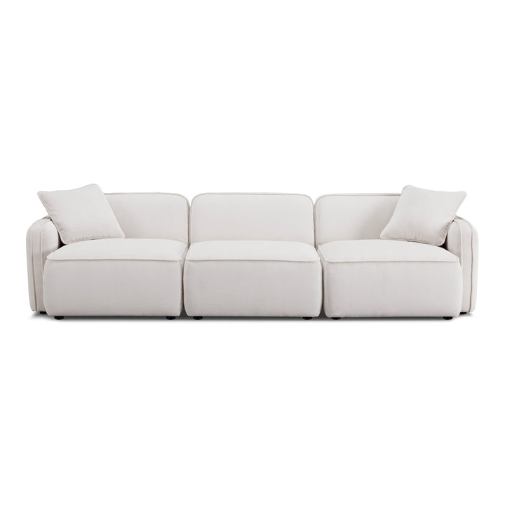 Travie 112" Modular Sofa - White Sand