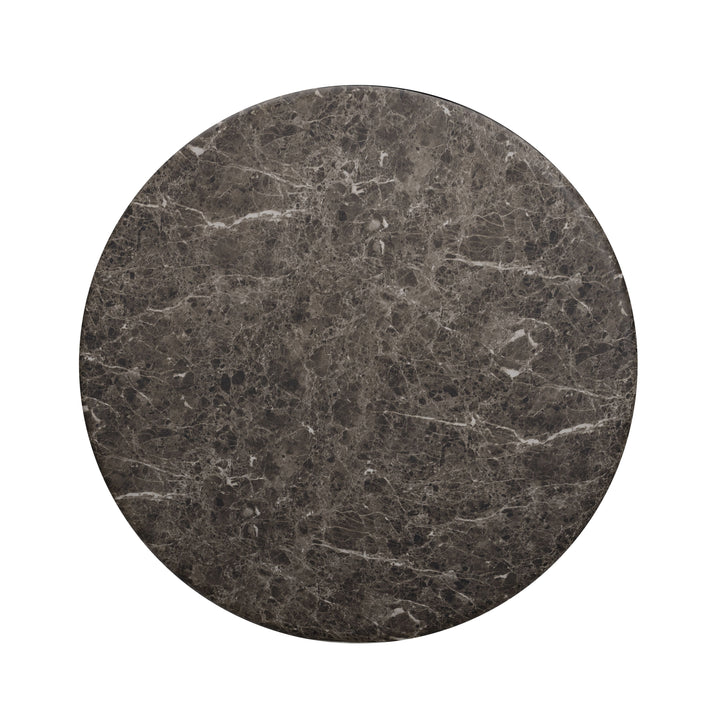 Cynthia 36" Dark Emperador Marble Concrete Indoor/Outdoor Coffee Table