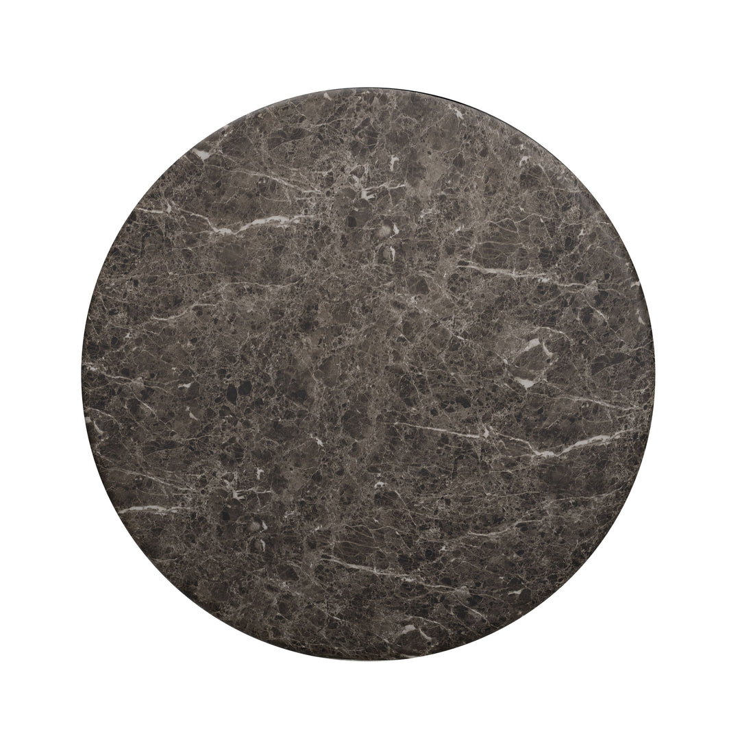 Cynthia 36" Dark Emperador Marble Concrete Indoor/Outdoor Coffee Table