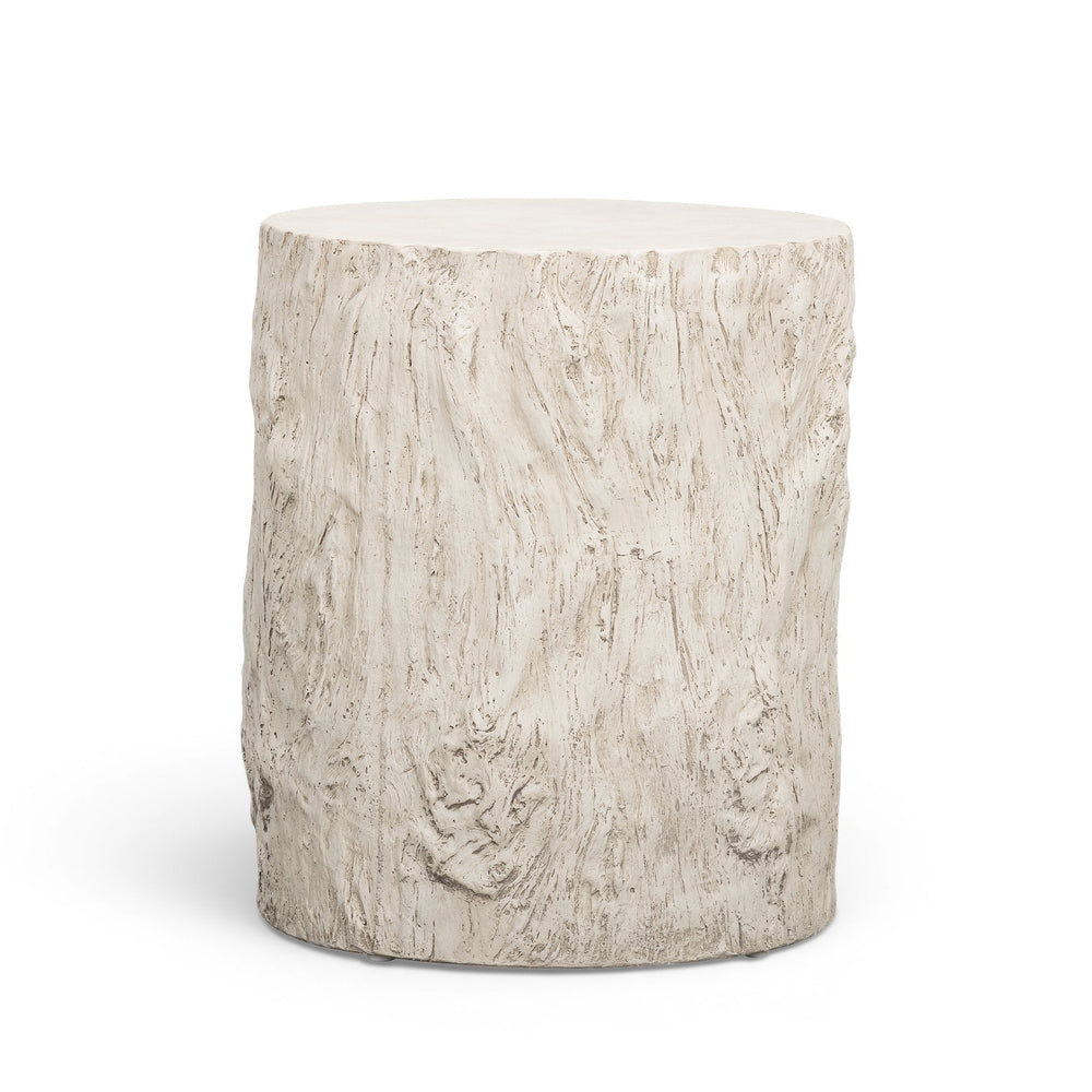 Fawn Driftwood Concrete Indoor/Outdoor Side Table