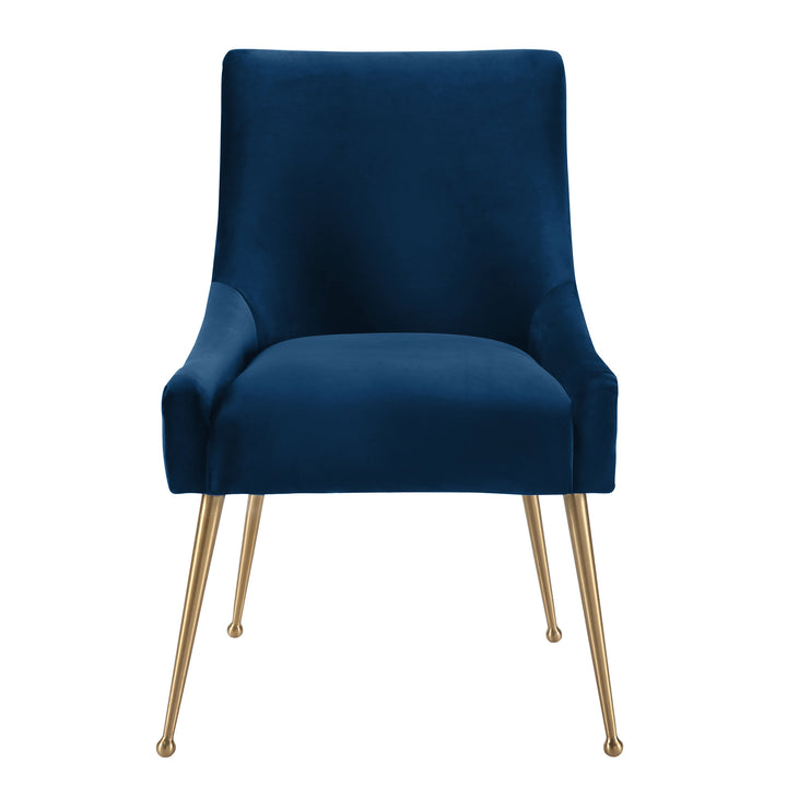 Beatrix Navy Performance Velvet Dining Chair