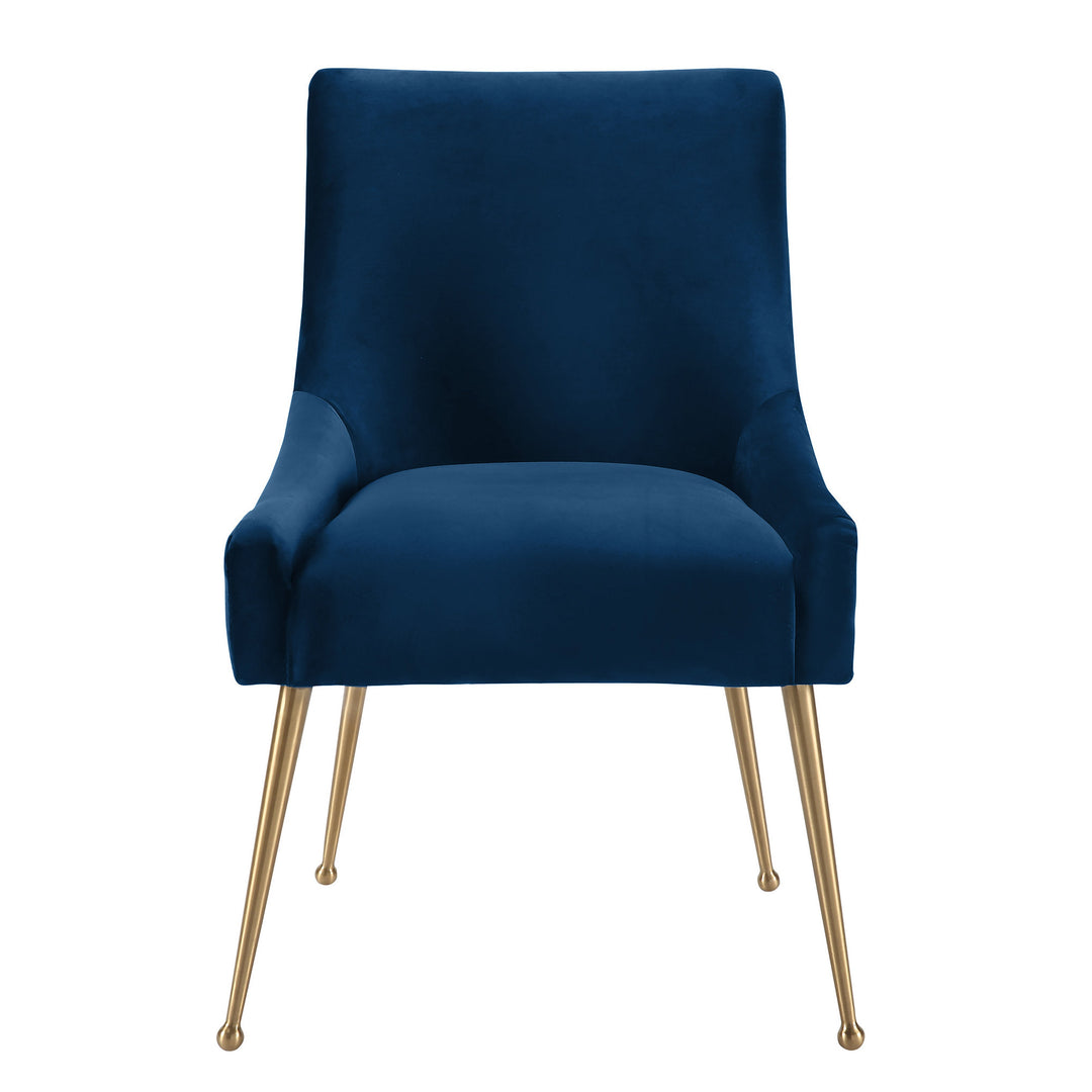Beatrix Navy Performance Velvet Dining Chair