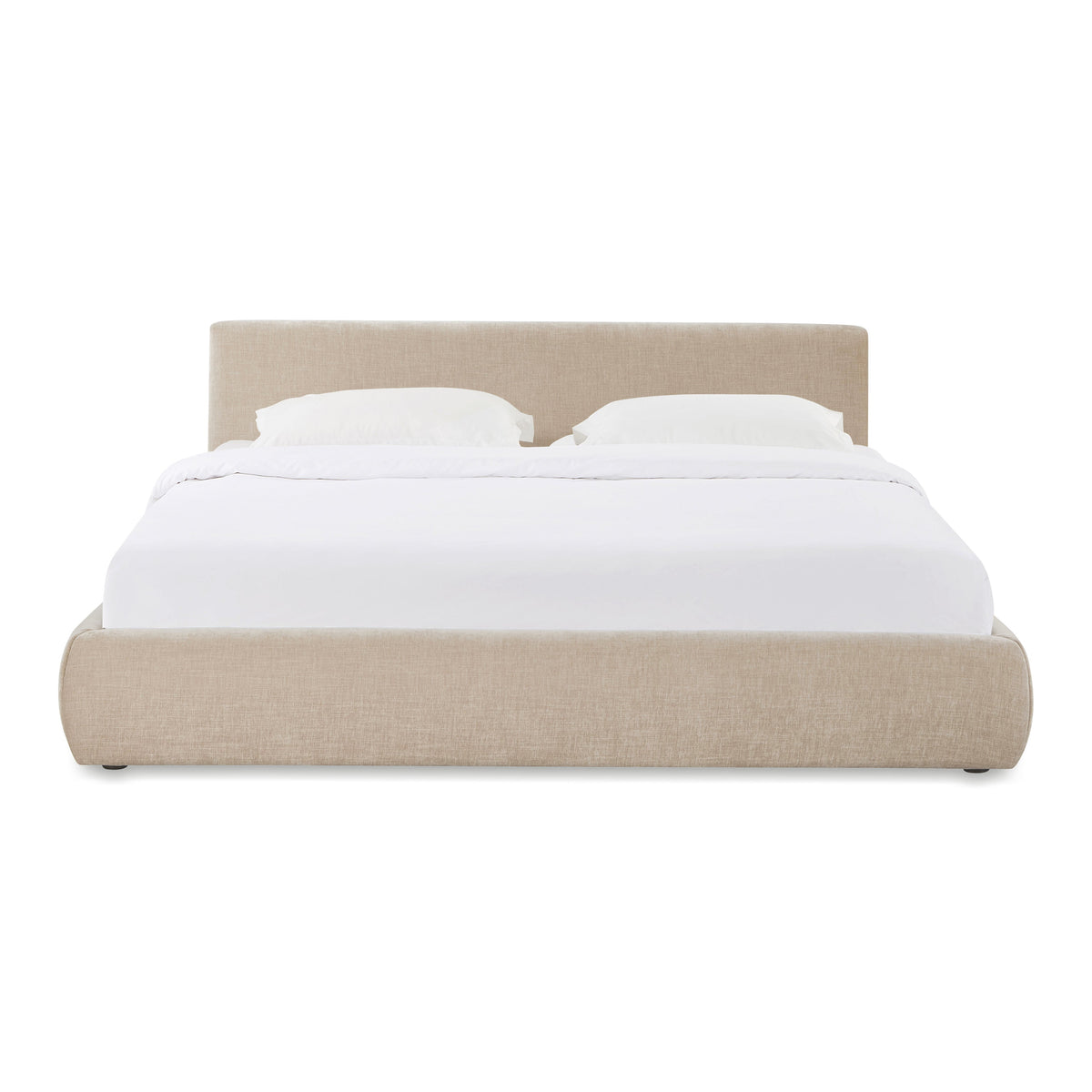 Isla Taupe Textured Performance Velvet Bed - King