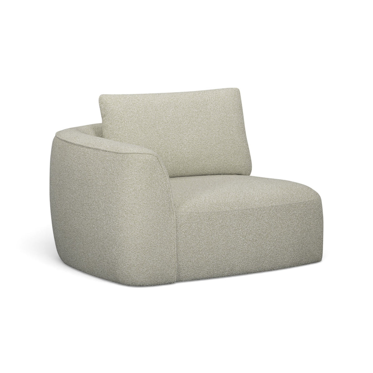 Noor XL 47" Modular Corner Chair - Wheat / LAF