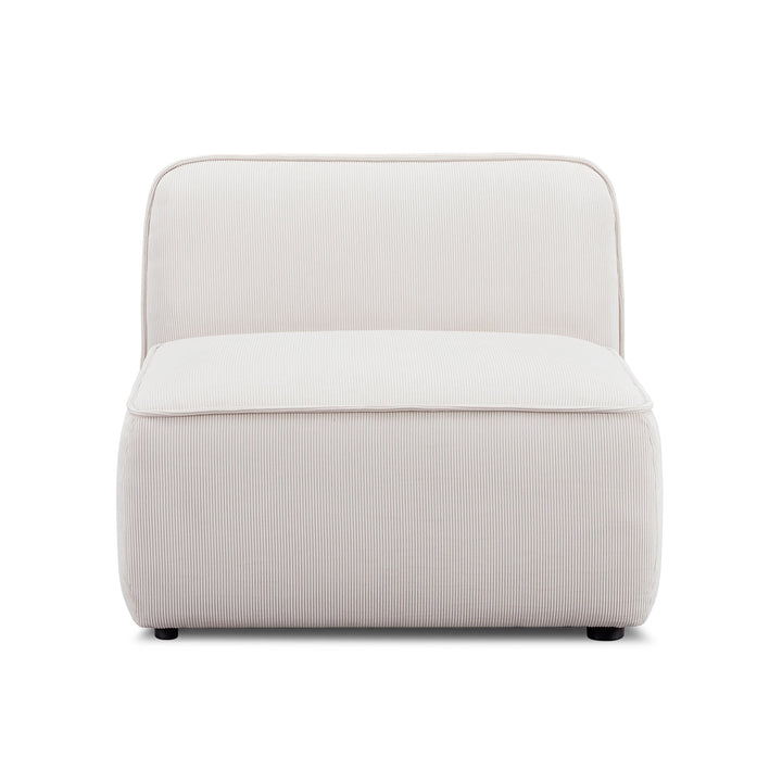 Travie Modular Armless Chair - White Sand