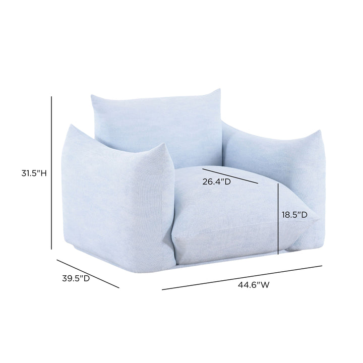 Saint Tropez Stuffed Indoor/Outdoor Armchair