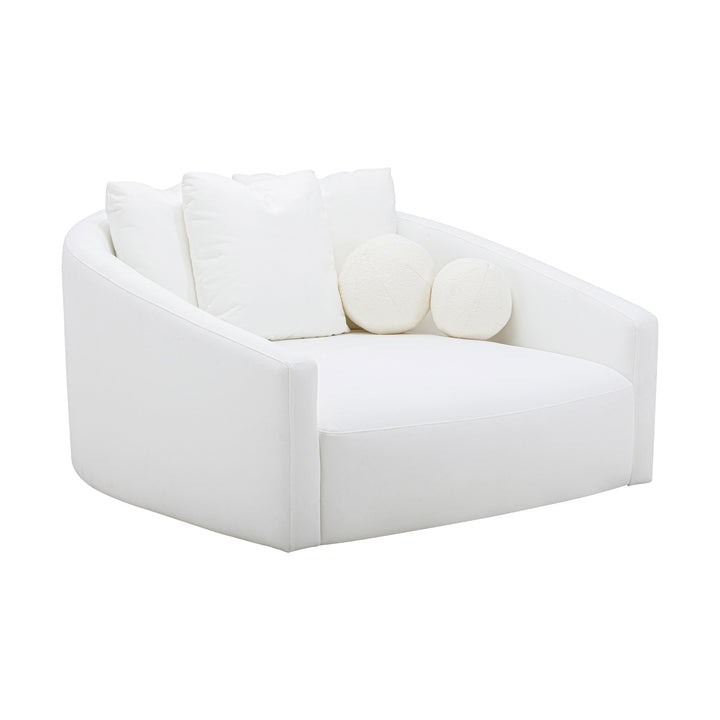 Hanim 54" Pearl Performance Fabric Daybed
