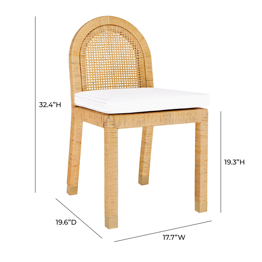 Amara Arched Rattan Dining Chair