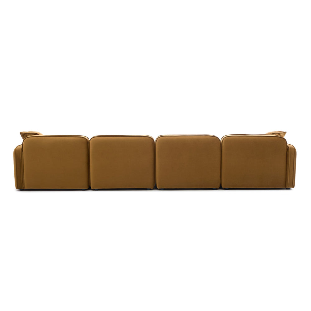 Travie 6-Piece Modular U-Sectional - Honey