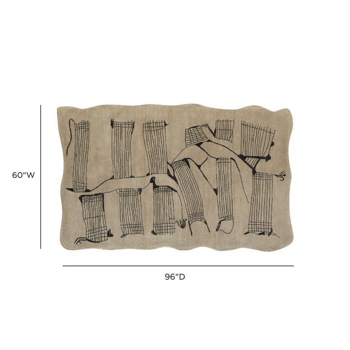 Mezzo Natural Hand Tufted Wool Area Rug 5&