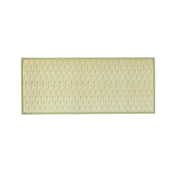 Dolce Olive Green Natural Cotton Table Cloth - 70" x 160"