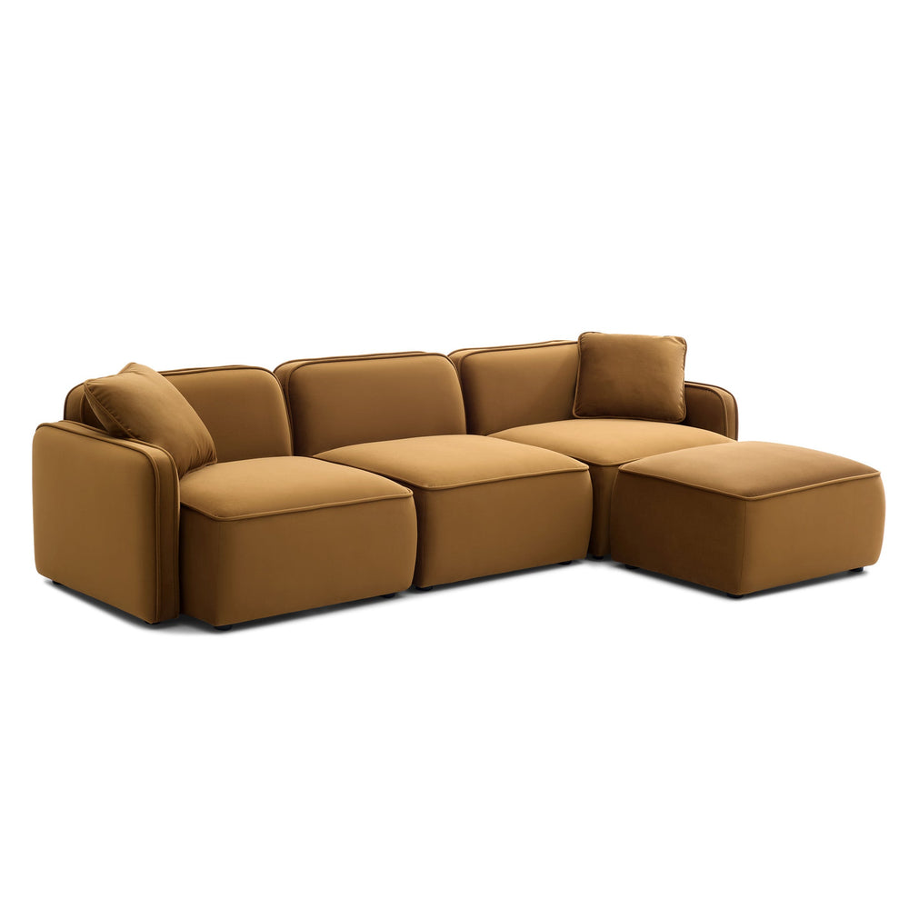 Travie 4-Piece Modular Sectional - Honey