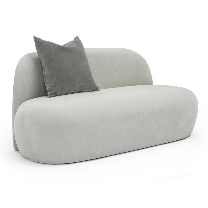 Carraway 59" Light Grey Upcycled Chenille Loveseat