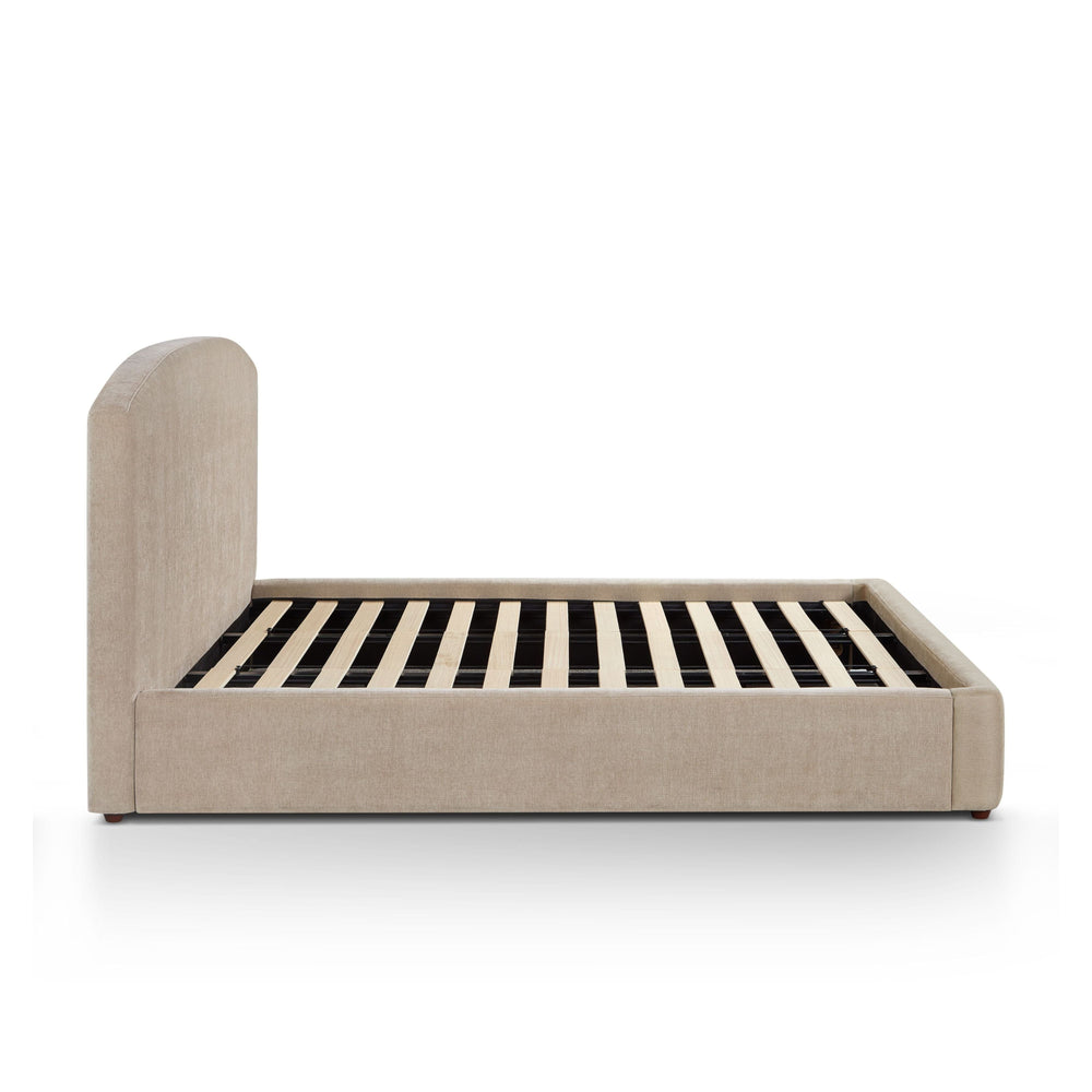 Leah Taupe Performance Chenille Bed - King