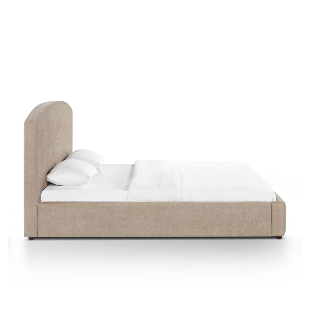 Leah Taupe Performance Chenille Bed - King