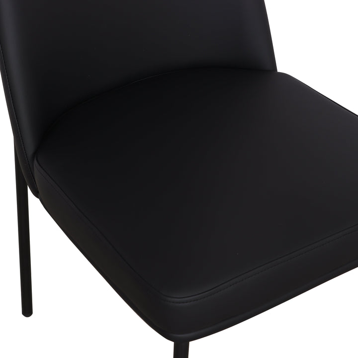 Sydney Black Performance Vegan Leather Dining Chair - Set of 2