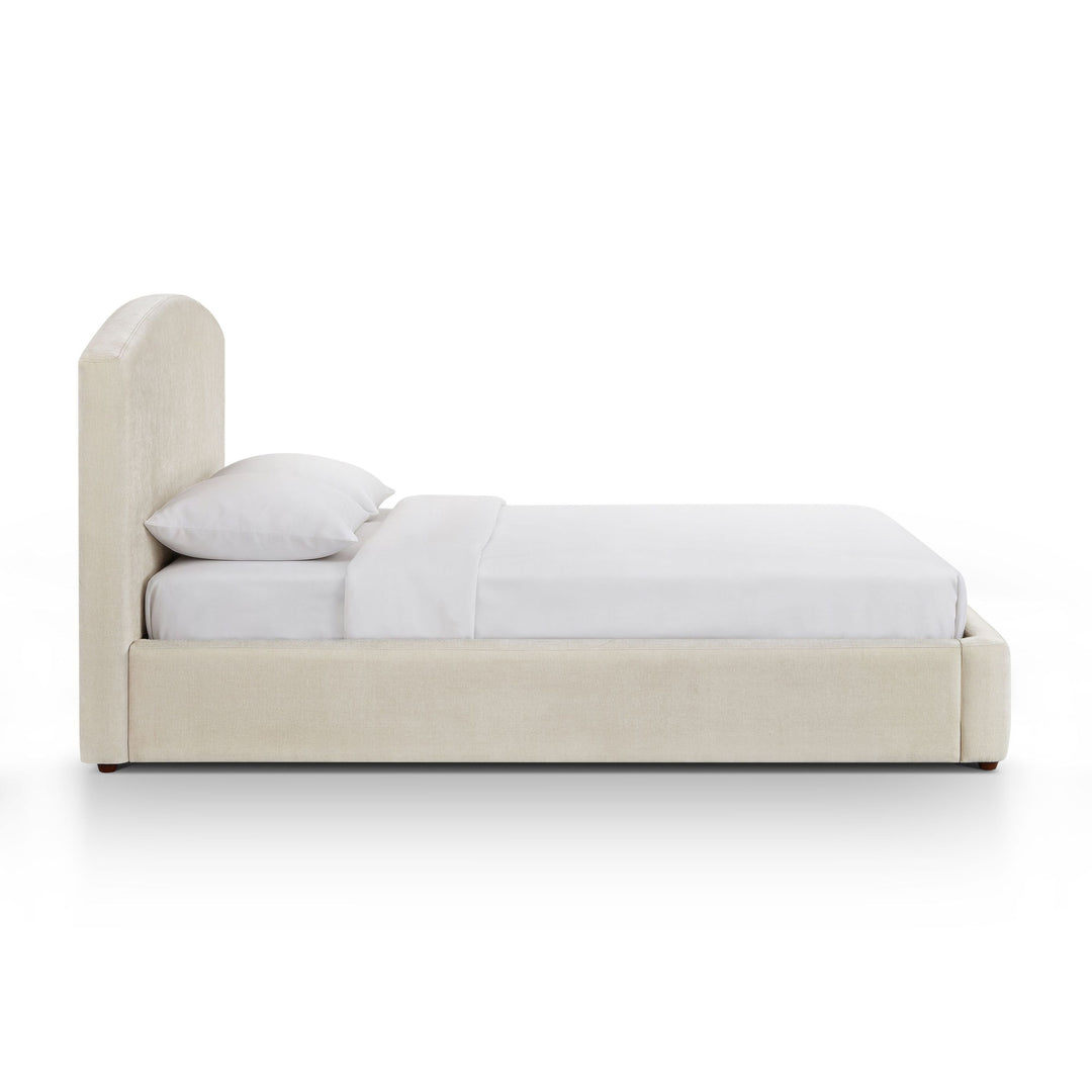Leah Cream Performance Chenille Bed - 48" Three Quarter XL