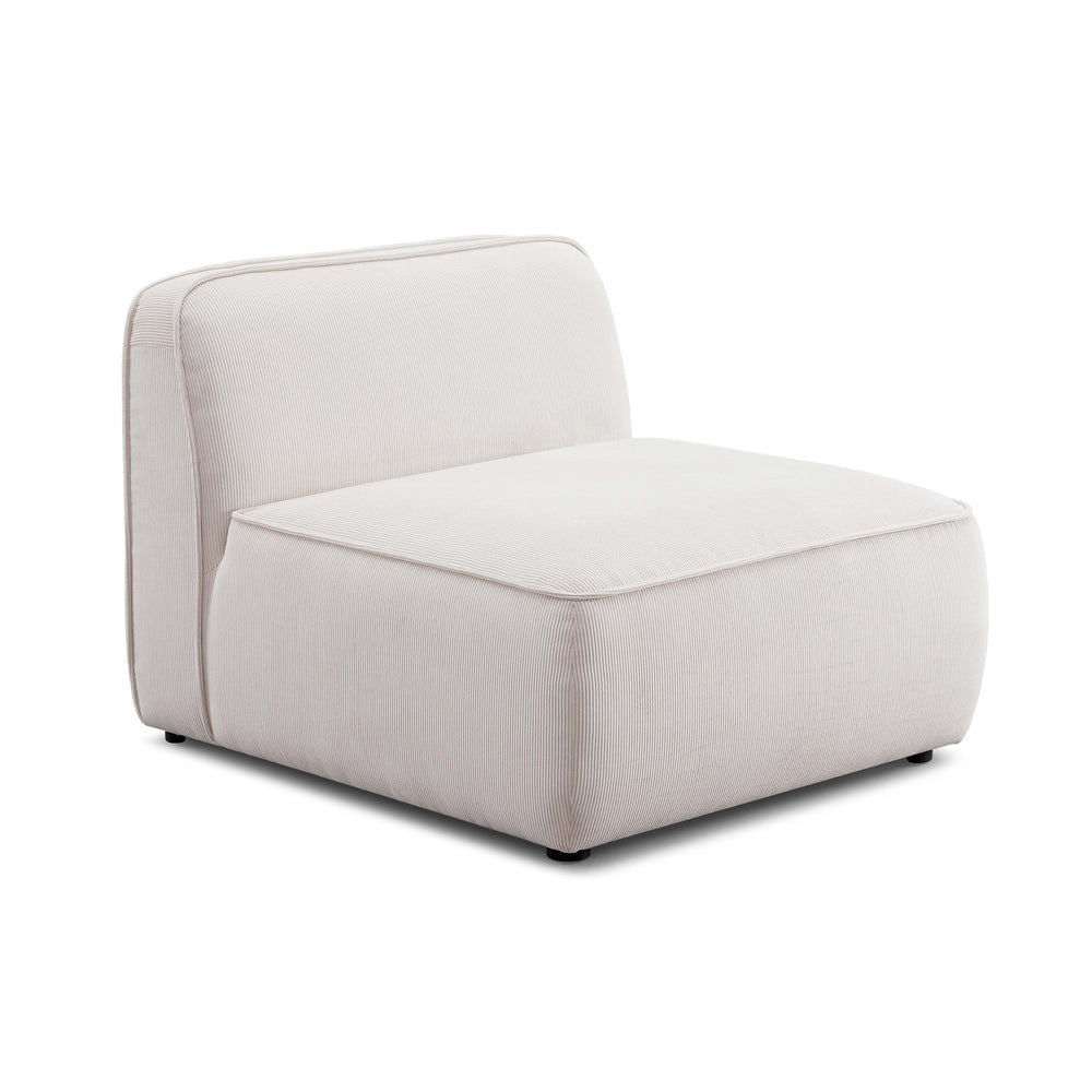 Travie Modular Armless Chair - White Sand