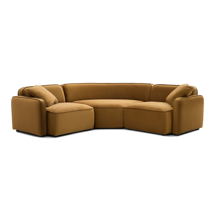 Travie 3-Piece Modular L-Sectional - Honey