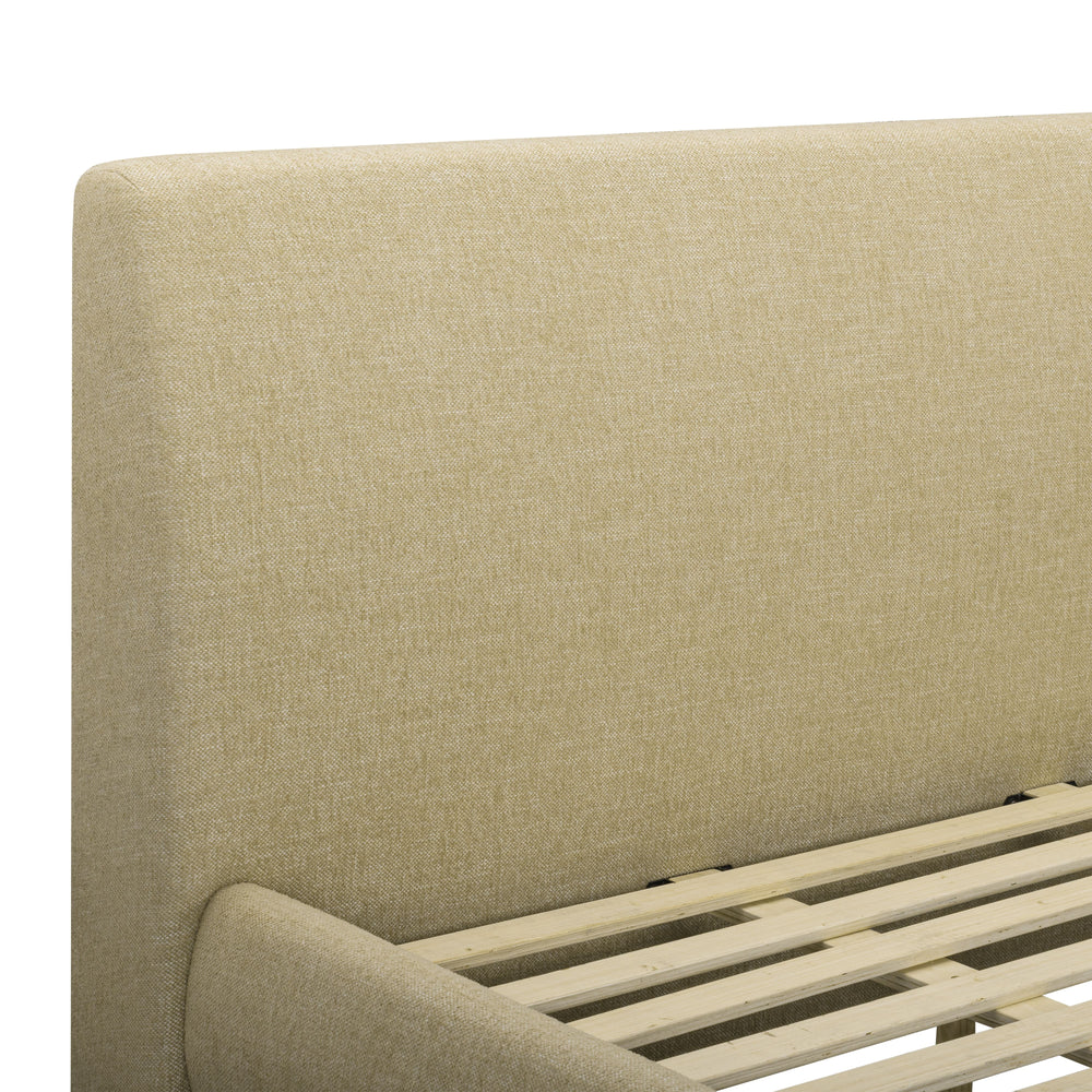 Rayne Honey Textured Fabric Bed - King